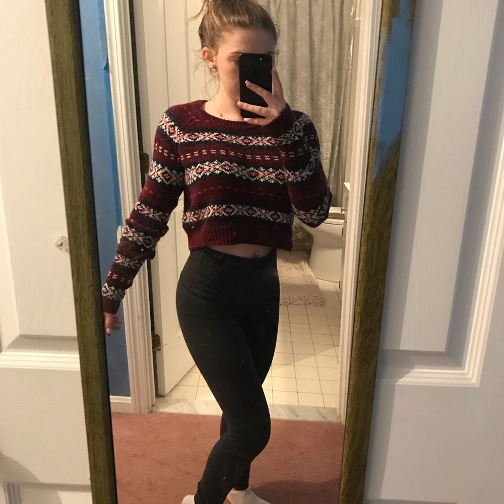 Sweat crop top